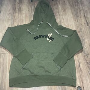 Browning Casual Sportswear Hoodie Size 2XL Pullover Mossy Oak Brown Hunting Gear